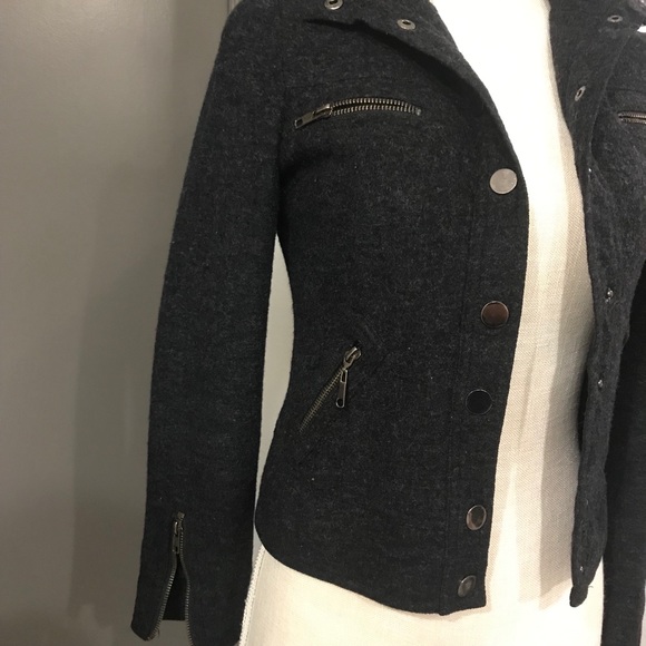 MING YUE High Neck Black Skinny Jacket - Picture 8 of 11